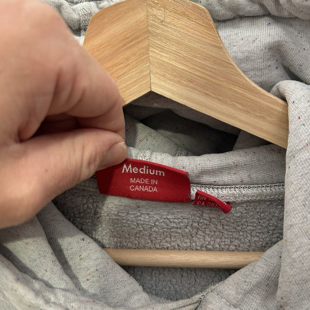Supreme Drop Shadow Hooded Sweatshirt “Heather Gray” FW20 - Picture 8 of 11